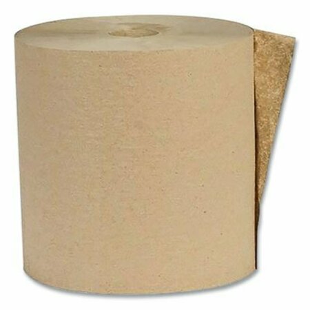 AMERICAN PAPER CONVERTING Recycled Hardwound Paper Towels, 1-Ply, 1.6 Core, 7.88 X 800 Ft, Kraft, 6PK APVEK80166